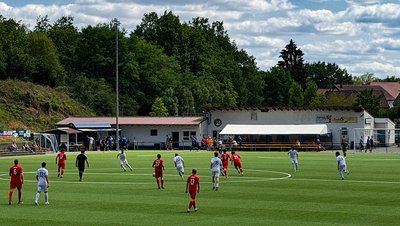 Spieler auf dem Sportplatz