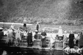 Wäschbach, historisches Foto